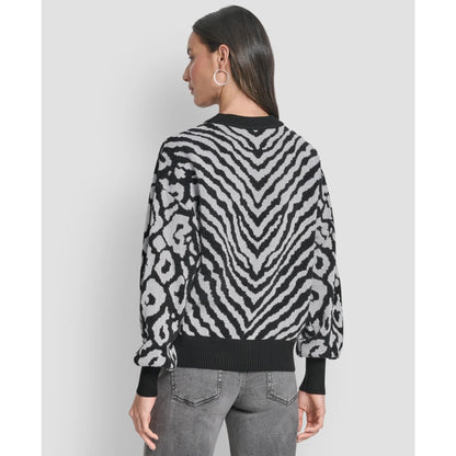 Dkny Women's Long Sleeve Crew Neck Sweater