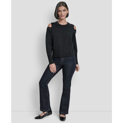 Dkny Women's Long Sleeve Shoulder Cutout Sweater