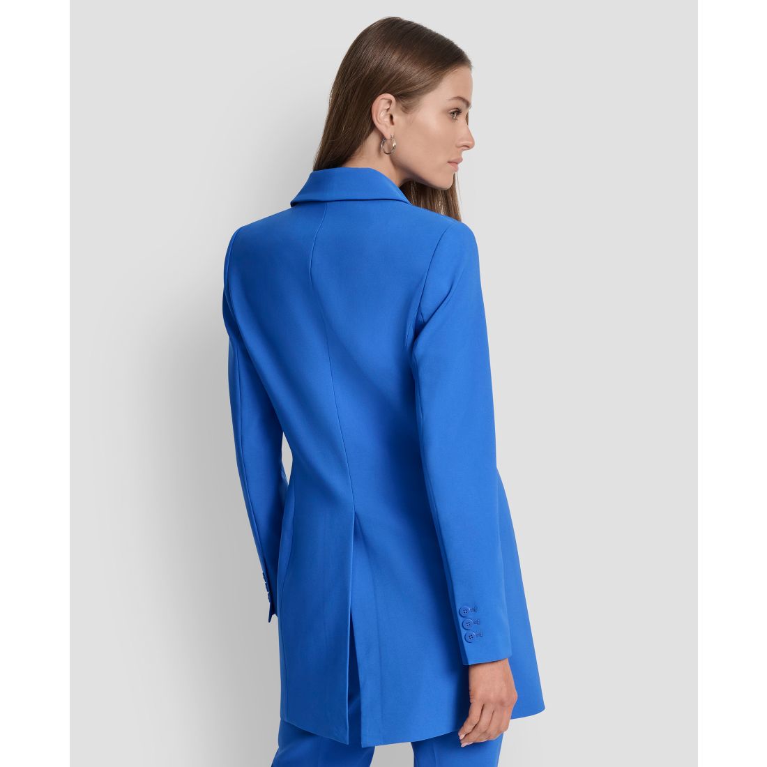 Dkny Women's Notch-Collar One-Button Long Jacket