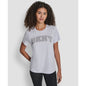 Dkny Women's Arched Exploded Rhinestone Crewneck T-Shirt