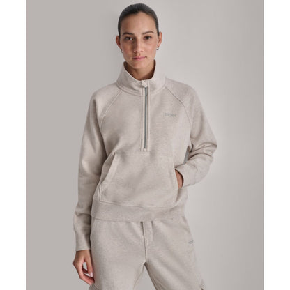 Dkny Sport Women's Studded-Logo Half-Zip Sweatshirt