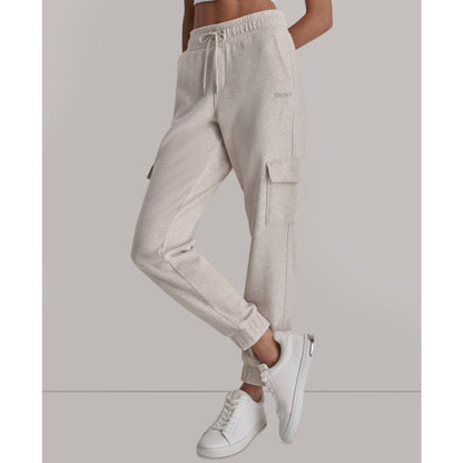 Dkny Sport Women's Studded-Logo Cargo Joggers
