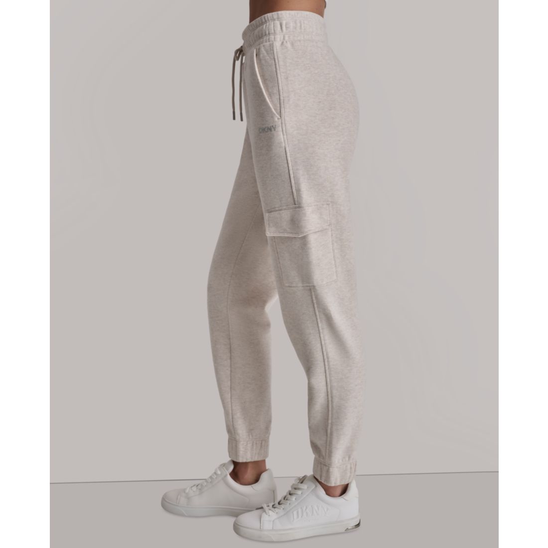 Dkny Sport Women's Studded-Logo Cargo Joggers