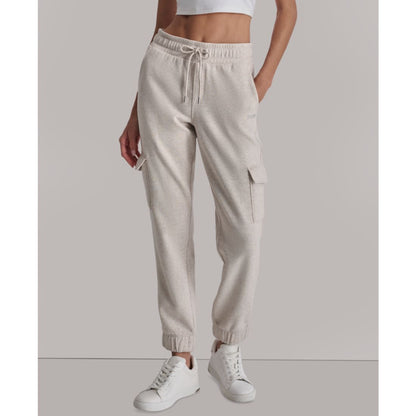 Dkny Sport Women's Studded-Logo Cargo Joggers