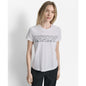 Dkny Women's Newspaper Logo Crewneck T-Shirt