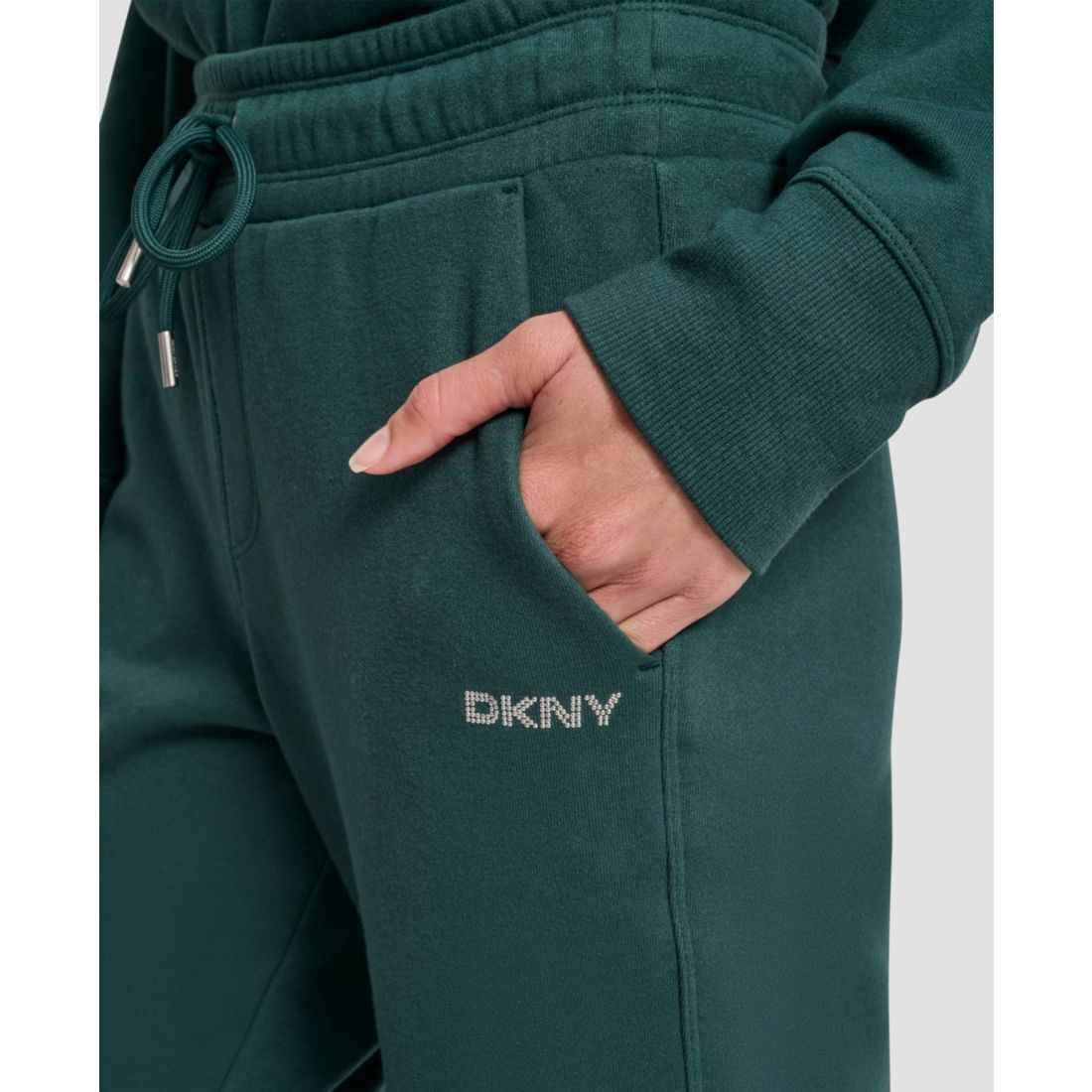 Dkny Sport Women's Studded-Logo Cargo Joggers