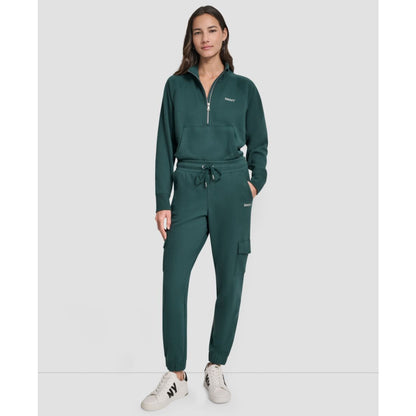 Dkny Sport Women's Studded-Logo Cargo Joggers