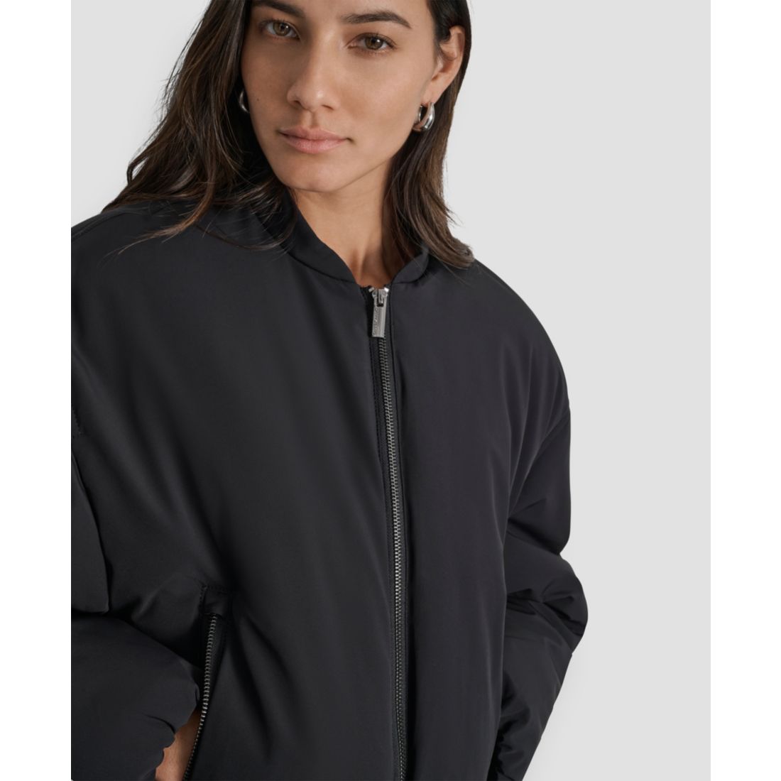 Dkny Jeans Women's Long Sleeve Bomber Jacket