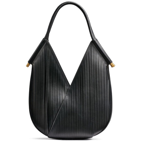 Donna Karan New York Baldwin Beaded Laser-cut Mini Shoulder Bag - Black, Gold