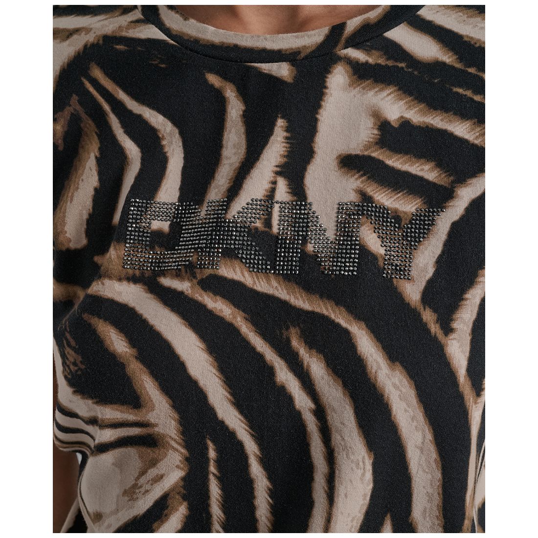 Dkny Women's Printed Logo Crewneck T-Shirt