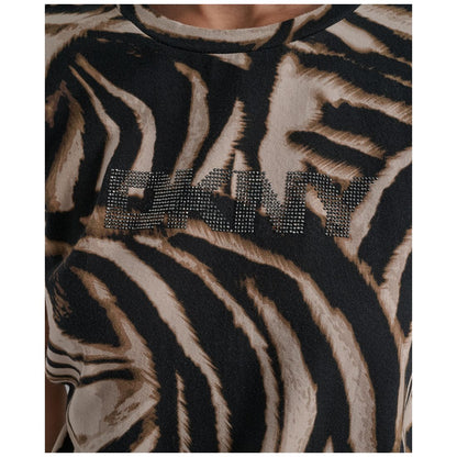 Dkny Women's Printed Logo Crewneck T-Shirt