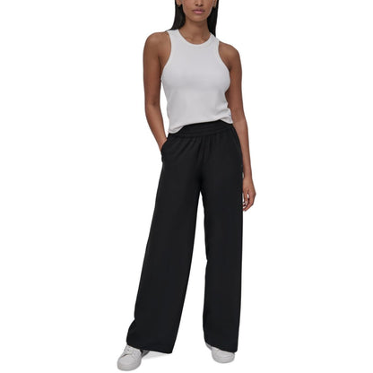 Dkny Sport Women's Hudson Stretch Wide-Leg Pull-On Pants
