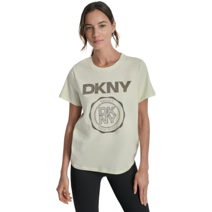 Dkny Sport Women's Medallion Logo Crewneck T-Shirt