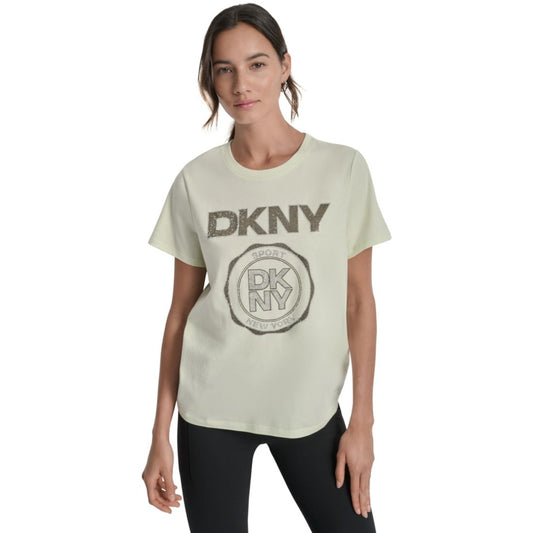 Dkny Sport Women's Medallion Logo Crewneck T-Shirt