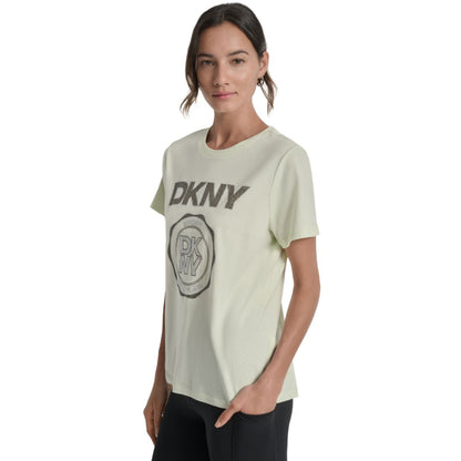 Dkny Sport Women's Medallion Logo Crewneck T-Shirt