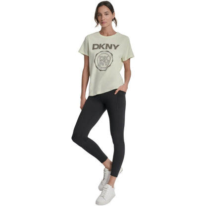 Dkny Sport Women's Medallion Logo Crewneck T-Shirt