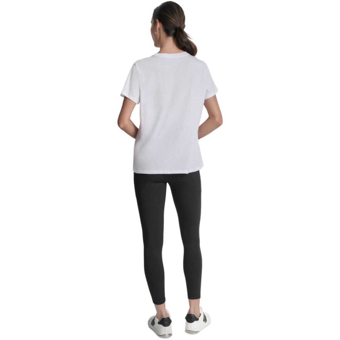 Dkny Sport Women's Medallion Logo Crewneck T-Shirt
