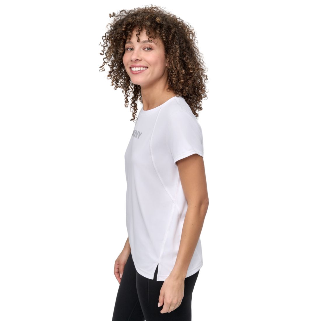 Dkny Sport Women's Tech Logo Raglan-Sleeve T-Shirt