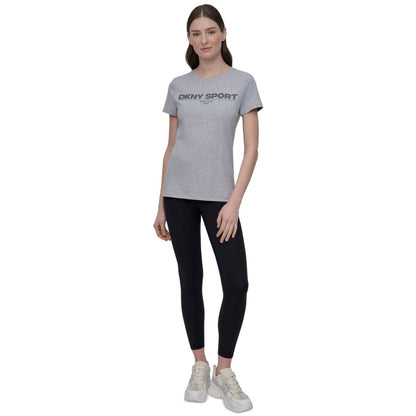 Dkny Sport Women's Cotton-Blend Rhinestone-Logo T-Shirt