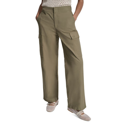 Dkny Jeans Women's High Rise Straight Leg Cargo Pants