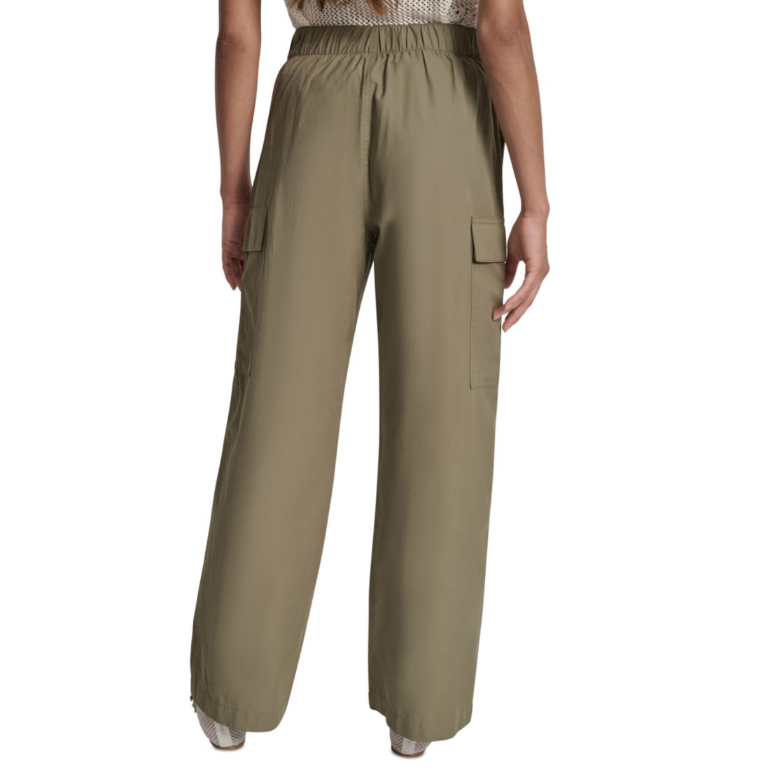 Dkny Jeans Women's High Rise Straight Leg Cargo Pants