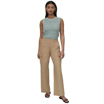 Dkny Jeans Women's High Rise Straight Leg Cargo Pants