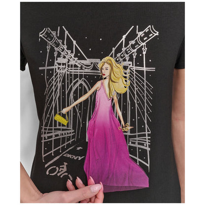 Dkny Women's Brooklyn Bridge Conversational T-Shirt