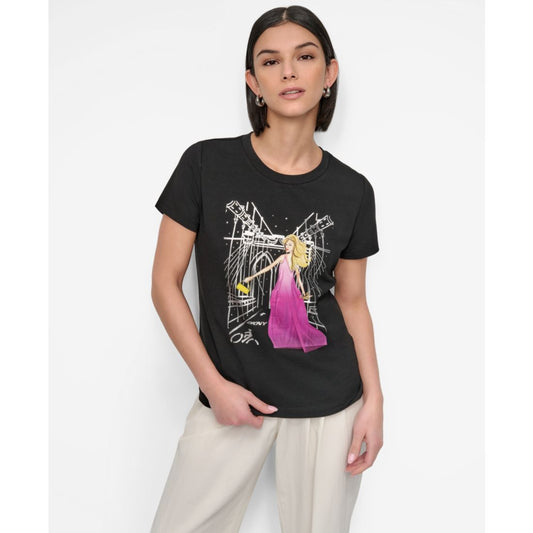 Dkny Women's Brooklyn Bridge Conversational T-Shirt