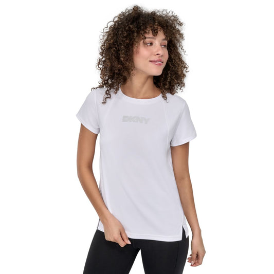 Dkny Sport Women's Tech Logo Raglan-Sleeve T-Shirt