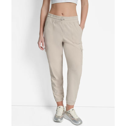 Dkny Sport Women's Drawcord-Waist Cargo Jogger Pants