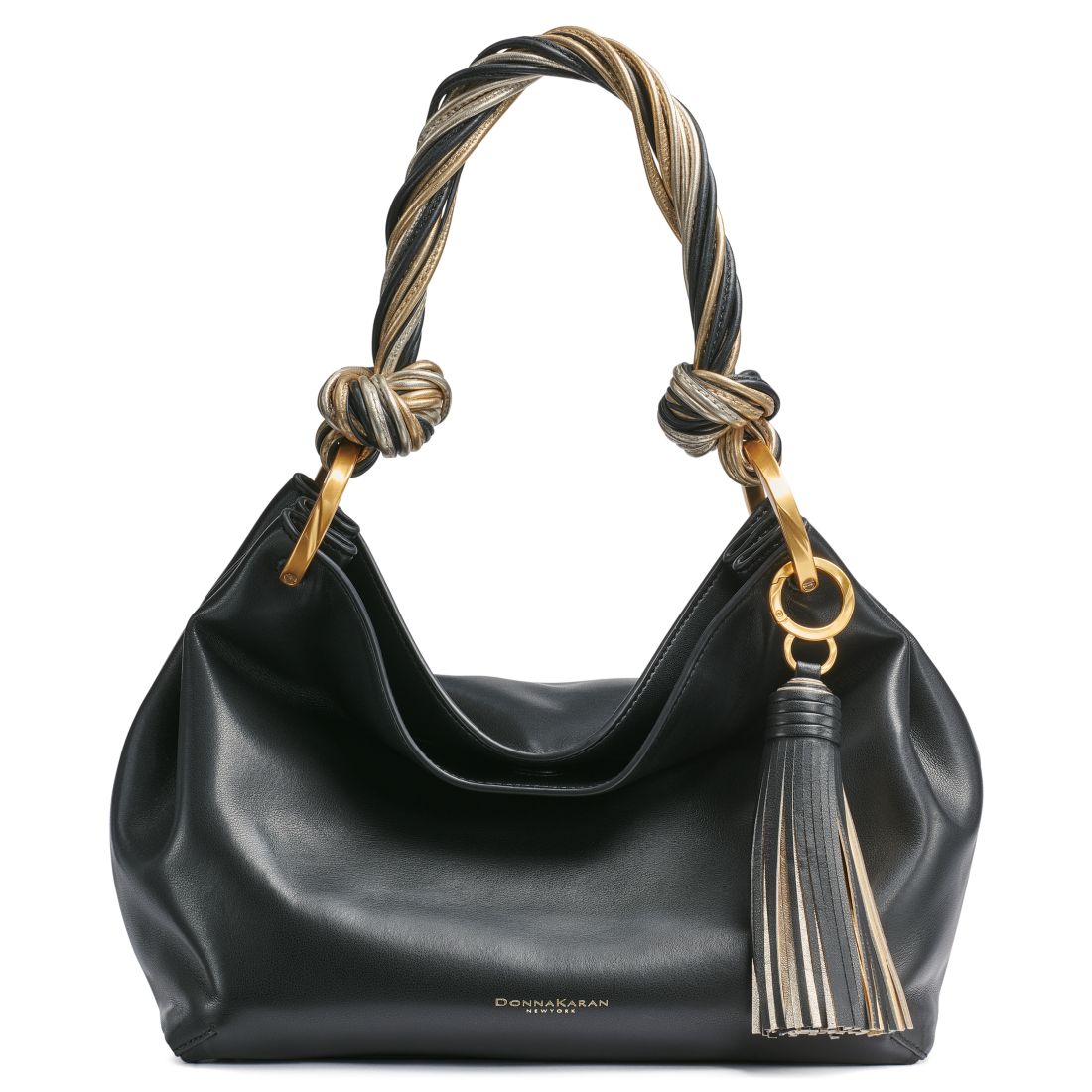 Donna Karan New York Glenwood Small Shoulder Bag - Black, Gold