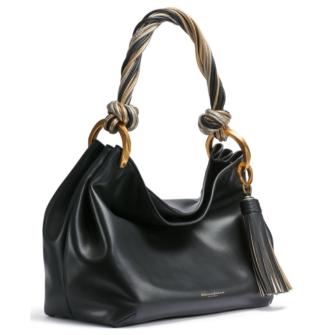 Donna Karan New York Glenwood Small Shoulder Bag - Black, Gold