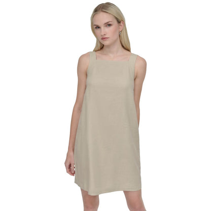 Dkny Women's Bow-Back Sleeveless A-Line Dress