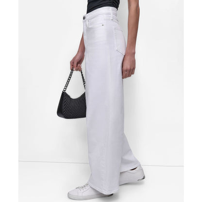 Dkny Jeans Women's High Rise Modern Wide Leg Jeans