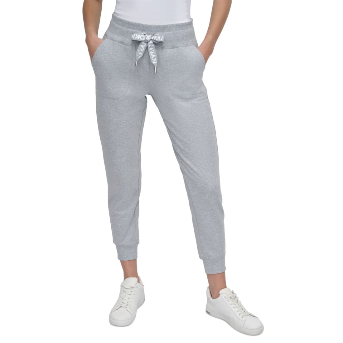 Dkny Sport Women's Logo-Drawstring High-Rise Joggers