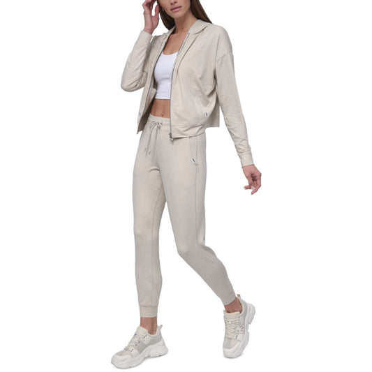 Dkny Sport Women's Spacedye High-Waist Slim Joggers