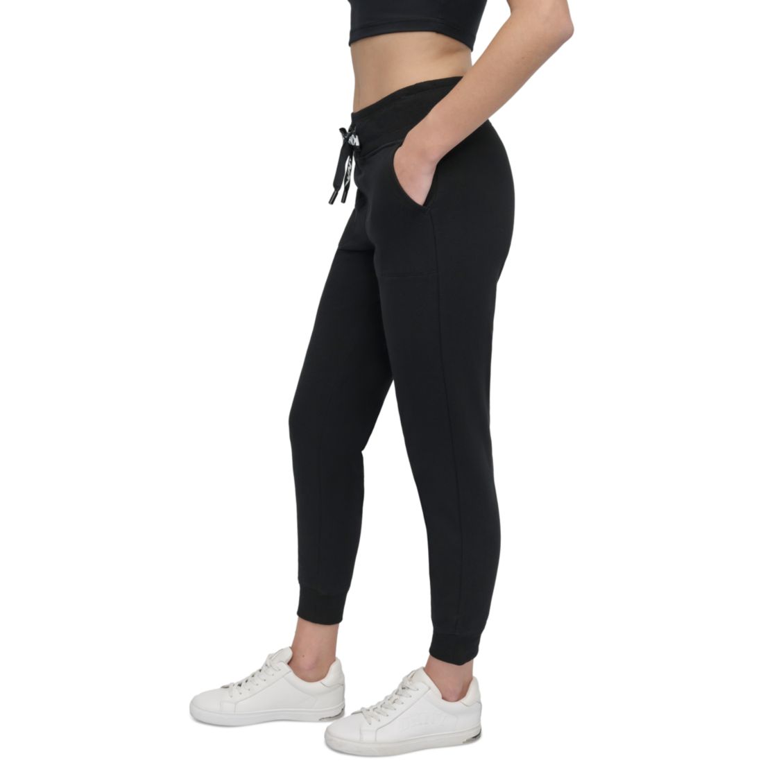 Dkny Sport Women's Logo-Drawstring High-Rise Joggers