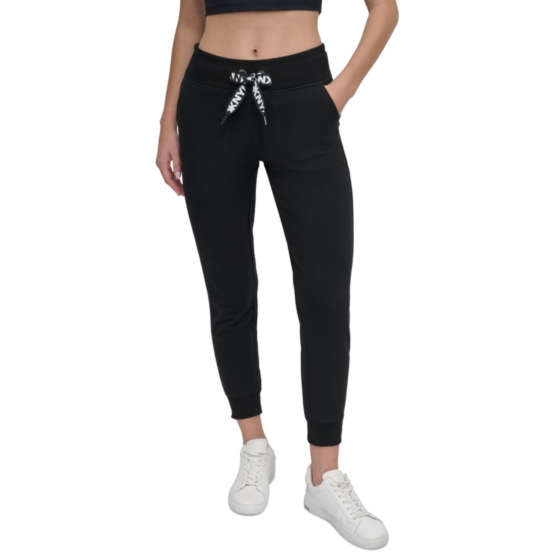 Dkny Sport Women's Logo-Drawstring High-Rise Joggers