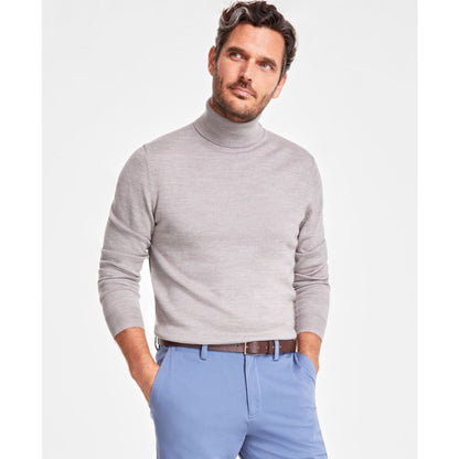 Club Room Men's Merino Wool Blend Turtleneck Sweater, Created for Macy's