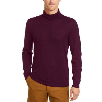 Club Room Men's Merino Wool Blend Turtleneck Sweater, Created for Macy's