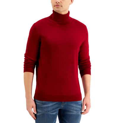 Club Room Men's Merino Wool Blend Turtleneck Sweater, Created for Macy's