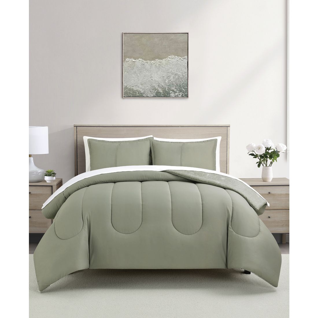 Sunham Julia Floral 3-Pc. Comforter Sets