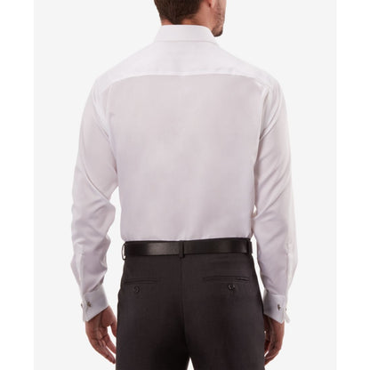 Calvin Klein Steel Men's Regular Fit Non-Iron Performance French Cuff Dress Shirt