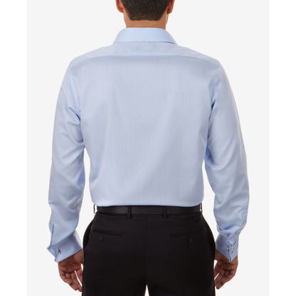 Calvin Klein Men's Slim-Fit Non-Iron Herringbone French Cuff Dress Shirt