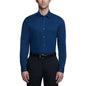 Calvin Klein Steel Men's Slim-Fit Non-Iron Herringbone Dress Shirt