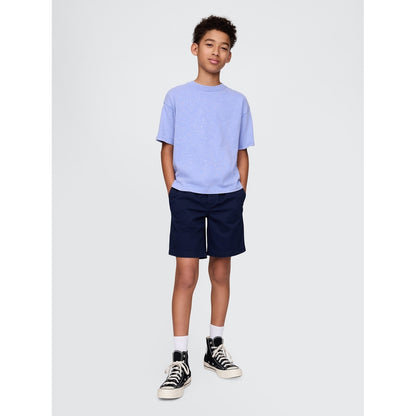 Boys' Plaid Canvas Easy Shorts