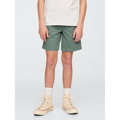 Boys' Plaid Canvas Easy Shorts