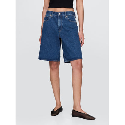 Women's 11" Mid Rise Longline Denim Shorts