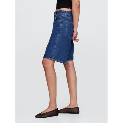Women's 11" Mid Rise Longline Denim Shorts