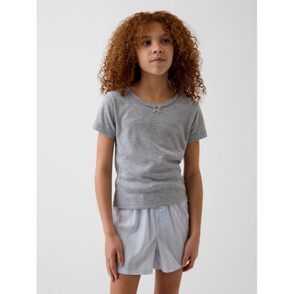 Girls' Recycled Pointelle Pj T-Shirt